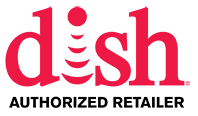 Dish logo, authorized retailer